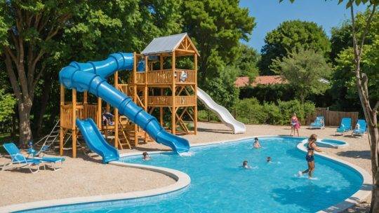 Top Camping en Vendée avec Piscine Couverte et Chauffée: Pataugeoire, Jacuzzi & Toboggan Aquatique pour Vacances Inoubliables!